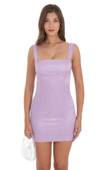 Jacquard Dress in Lavender
